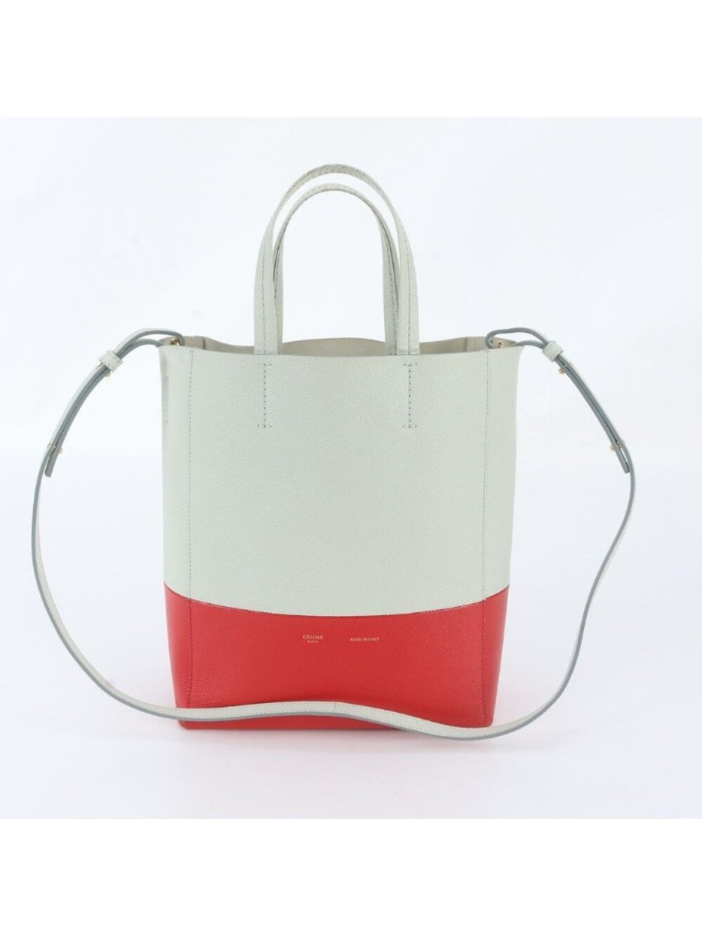 Celine Vertical Cabas Small Leather 2-Way Shoulder Bag Crossbody Hand